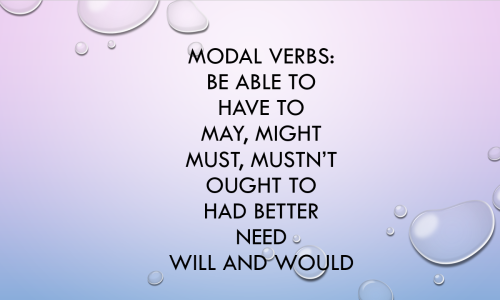 Unit 17. Modal verbs